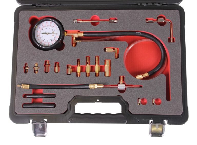 Manomètre De Pression De Carburant 100 PSI 1/8 NPT Bleu - Pour Honda Civic, Acura, VMS - Style Racing